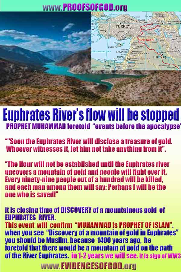 stoping flow of euphrates river is sign of world war 3